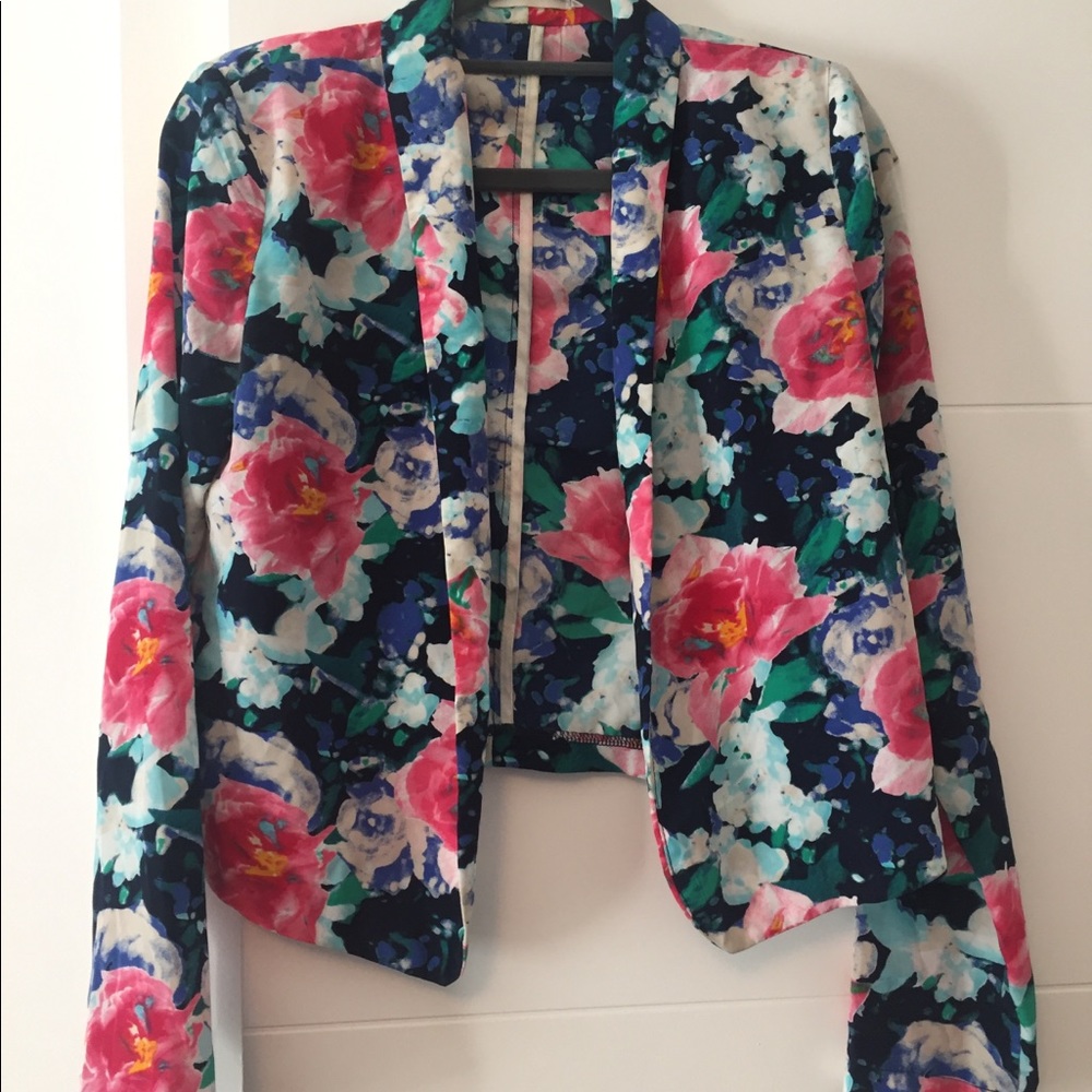 Floral Multi Color Blazer!